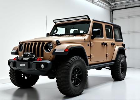 Un veicolo 4x4 pulito e dettagliato dopo un trattamento specialistico.